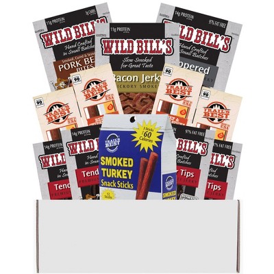 Wild Bill's Multi-Brand 12-Piece Keto Friendly Gift Boxes (jerky, sticks and more)