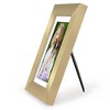 Americanflat 5x7 Picture Frame - Use as 4x6 Frame with Mat or Display 5x7 Photo Without Mat - Hudson Collection - Gold - 4 of 4