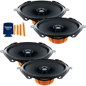 Hertz 2 Pairs of Dieci 5x7"/6x8" Speaker Replacements Compatible with 1997-2014 Ford F-150 Extended Cab - 1 of 4