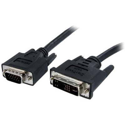 StarTech.com DVI to Coax High Resolution VGA Monitor Cable - SVGA - DVI 19 Pin (M) - HD15 (M)- 3 ft - DVI-A Male Video - HD-15 Male VGA - 3ft - Black