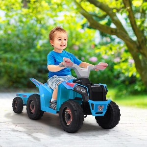 Whisen Kids ATV, Toddler Ride on Car with Trailer for Boys and Girls, Gift for Kids Aged 3-6 - 1 of 4