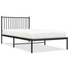 vidaXL Metal Bed Frame with Headboard Black 39.4 in.x78.7 in. - 2 of 4