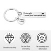 Unique Bargains Stainless Steel Personalized Durable Keychain with Gift Box 1 Set - 3 of 4