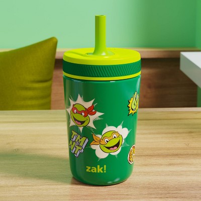 Zak Designs 12oz TMNT Kelso Tumbler Green ‼️mild stains on the outside ‼️