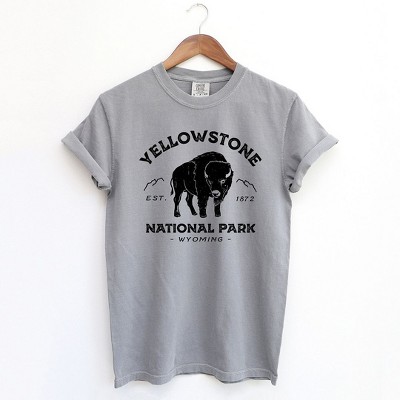 Simply Sage Market Women's Vintage Yellowstone National Park Short Sleeve Garment Dyed Tee