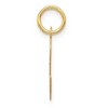 Black Bow Jewelry 14k Yellow Gold, Madison Collection, Medium Script Initial Pendant A-W - 2 of 4