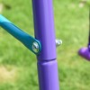Ruvalino Playground Swings Metal Swing Set with Glider and Adjustable Seats for Backyard Fun, Purple, 110.3"*55"*70" - 4 of 4