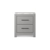 Signature Design by Ashley Cottonburg Contemporary 2 Drawer Nightstand, Light Gray/White - 3 of 4