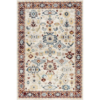 Nuloom Halo Medallion Machine Washable Indoor Area Rug