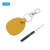 Unique Bargains Home Car Leather Metal Portable Exquisite Design Keychain 2 Pcs - 3 of 4
