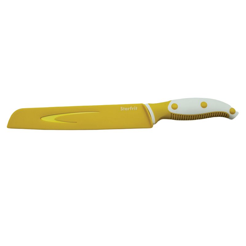 Starfrit 8-In. Bread Knife with Sheath, Yellow, 3 of 9