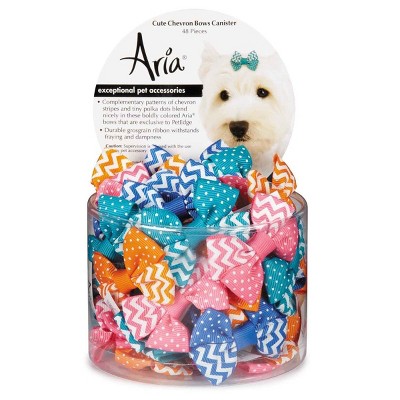 Aria Cute Chevron Bow Canister 48 pieces