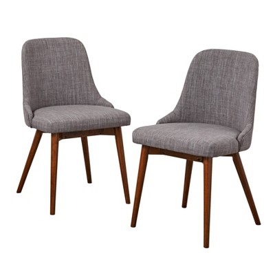 Buylateral Set of 2 Saville Mid Century Modern Dining Chairs