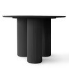 Athens 45'' Circular Table Top Architectural Design Rich Grain Manufactured Wood With 3 Legs Pedestal Round Dining Table-Maison Boucle - 2 of 4