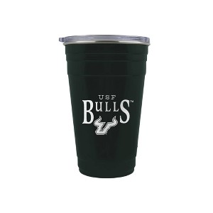NCAA South Florida Bulls Tailgater Tumbler - 22oz: Stainless Steel, Acrylic Lid - 1 of 2