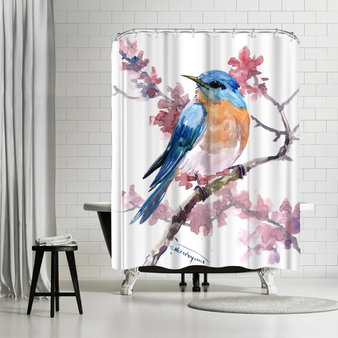 Shower Curtain Bluebird 9