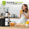 Unleash Real Juice Power: Eurolux 800W TurboJet Juicer—Whole Fruit, 5 Speeds, Easy Clean, Stainless - 2 of 4