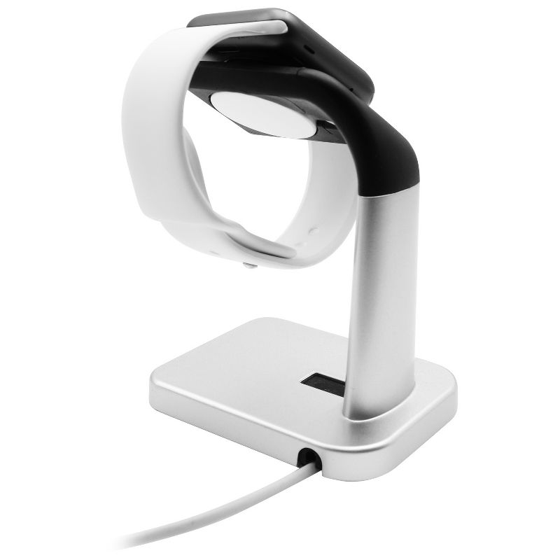 Macally Apple Watch Stand - Silver/Black, 5 of 8