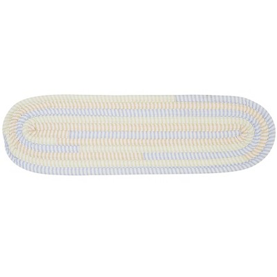 Colonial Mills Ticking Stripe Oval - Starlight Stair Tread Set, 13 Pcs