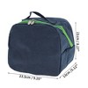 Unique Bargains Insulated Reusable Round Lunch Bag with Zip Closure, Leakproof Foldable for Work Office Picnic - 3 of 4