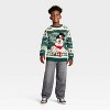 Boys' Frosty the Snowman 'Built to Chill' Holiday Knit Sweater - Green - 3 of 3
