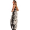 Riviera Sun Womens Maxi Dress  Tie Die Spaghetti Strap Long Sundress  Summer Dresses - 2 of 3
