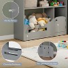 Acekool 2-Tier Kids Bookshelf, House-Shaped Book & Toy Organizer with Motion Sensor Light, Wooden Storage Shelf for Bedroom or Playroom - 4 of 4