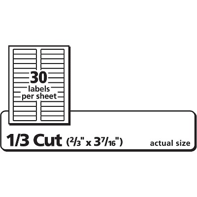 Avery White Removable File Folder Labels, 750-Pack