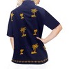 LA LEELA Women's Casual Solid Short Sleeve Blouse Shirt TShirts Button Up Dress Tops Tee Shirts Hawaiian Blouses for Women - 4 of 4