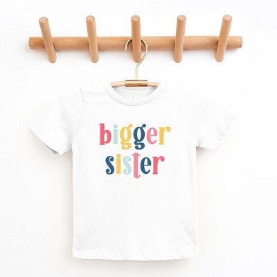 The Juniper Shop Bigger Sister Colorful Toddler Short Sleeve Tee