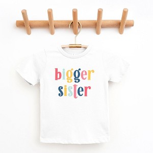 The Juniper Shop Bigger Sister Colorful Toddler Short Sleeve Tee - 1 of 2