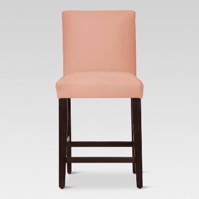 25" Parsons Counter Height Barstool Blush Velvet - Threshold™