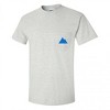 Mens Coors Light Mountain Pocket Logo with Rear Logo Print Grey T-Shirt - 3 of 4