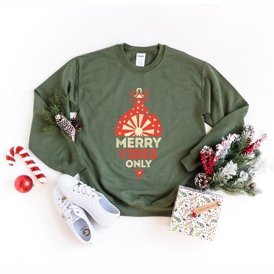 Simply Sage Market Women's Graphic Sweatshirt Merry Vibes Only