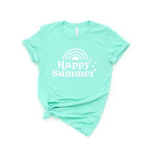 Simply Sage Market Women's Happy Summer Short Sleeve Graphic Tee - 1 of 2