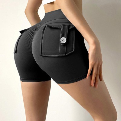DOMETOUR Women’s High Waist Sports Short with Pocket