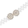 INSPIRE CHIC Women's Pearl Belt Crystal Rhinestone Retro Elastic Thin Waist Belt for Wedding Dress - 2 of 4
