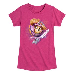 Girls' - Paw Patrol - Skye Soar Fitted Short Sleeve Graphic T-Shirt - 1 of 4