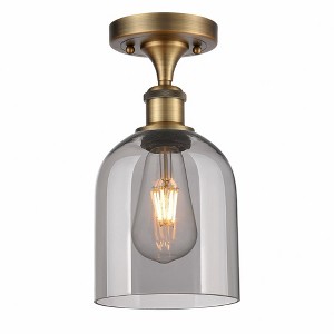 Bella - 1 Light Semi-Flush Mount In Industrial Style-10.75 Inches Tall and 5.5 Inches Wide - 1 of 1