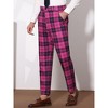 INSPIRE CHIC Men's Plaid Casual Regular Fit Flat Front Stretch Dress Pants - 2 of 4