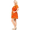 HAPPY BAY Women's Summer Loose Beachwear Mini Bathing Suit Wraps Plus Size Boho Swimsuit Cover ups Tops X-Large-XX-Large Orange Tie Dye Design - 3 of 3