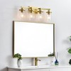 Elegant Lighting Saanvi 4 light Chrome and Clear Bath Sconce - 3 of 4