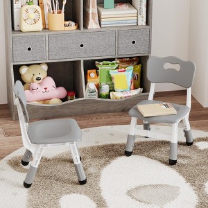 Adjustable Kids Chair with 3 Height Levels – Durable Plastic Toddler Seat for Boys and Girls Ages 2-6, Ideal for Home, Classroom and Nursery - 1 of 4