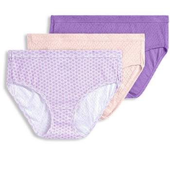 Women Jockey underwear 3-Pack Briefs /Blue Twilight Floral Classic 100%  cotton