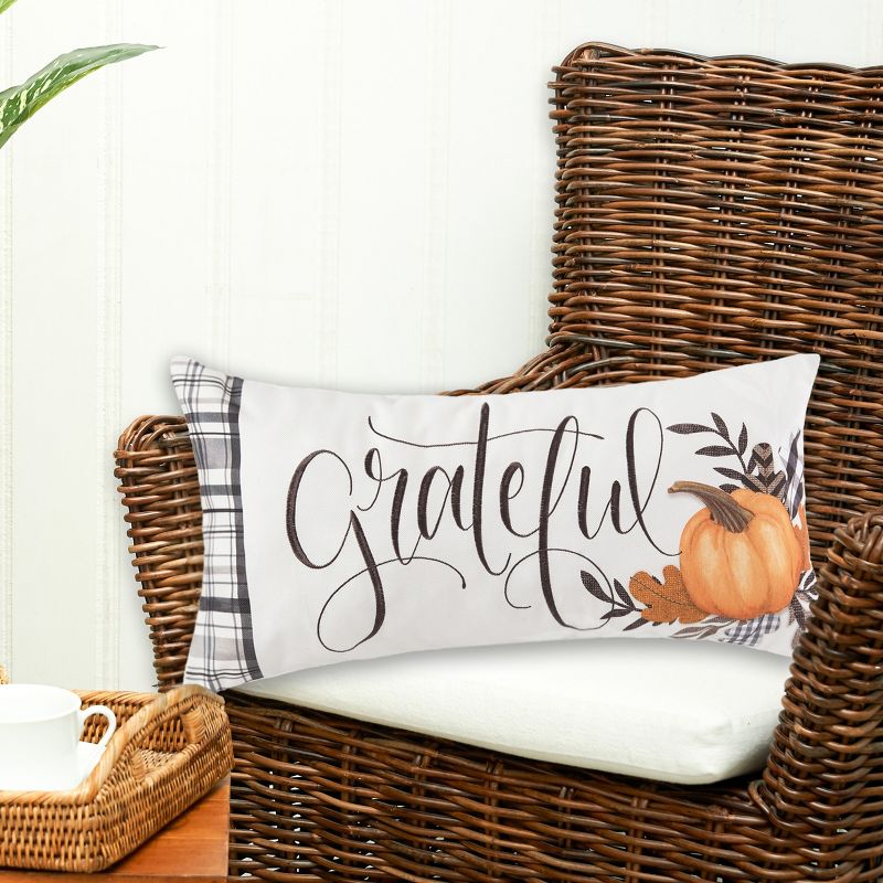 C&F Home 12" x 24" Grateful Embroidered Fall Throw Pillow, 5 of 8