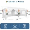 10x20 Heavy Duty Pop Up Canopy Tent with 6 Removable Sidewalls, Easy Up Commercial Canopy Tents for Parties, Large Outdoor Canopies - 2 of 4