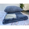 Sussexhome Soft 100% Cotton Muslin Bed Shams, Standard Size 2 Pieces Shams - 4 of 4