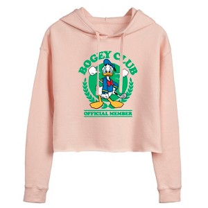 Women's - Disney - Donald Duck Bogey Club Cropped Graphic Hoodie - 1 of 3