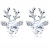 Reindeer Stud Earrings for Women Cz Christmas Ginger Lyne Collection - 3 of 4