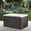 Aoodor 85 Gallon Deck Box, Outdoor Storage Box, Waterproof & Weather-Resistant Lockable, Patio Bench Storage Box for Cushion, Garden Tools - 2 of 4